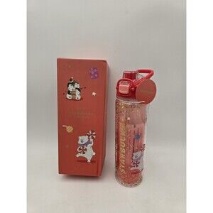 Starbucks China 2021 Christmas Glitter tumbler Pink Penguin Polar Bear Cold Cup